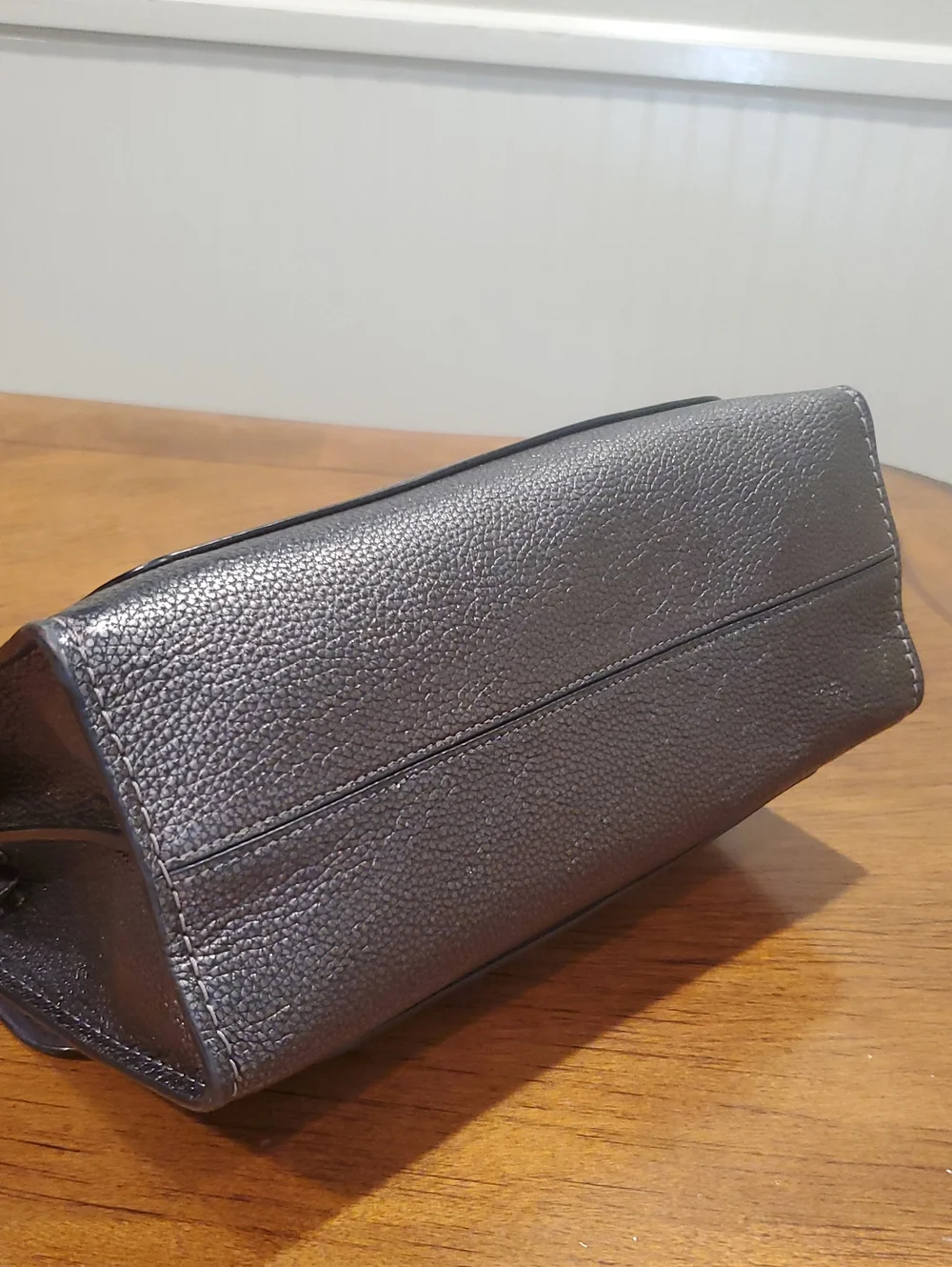 Coach Parker Shoulder Bag Metallic Graphite